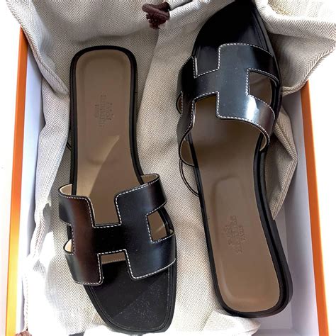 hermes oran sandals black|hermes oran sandals with heels.